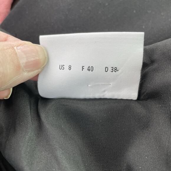 Akris Punto Women's Black Wool Blend & Tweed Sleeveless Midi Shift Dress Sz 8 M - Picture 10 of 15